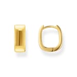 Thomas Sabo Hoop Earrings Petites boucles d'oreilles plaquées or de forme angulaire