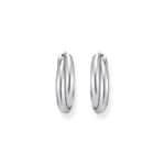 Thomas Sabo Hoop Earrings Grosse Creolen verschlungenes Design Silber - CR738-001-21