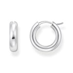 Thomas Sabo Hoop Earrings Boucles d'oreilles en argent de taille moyenne avec un design épais