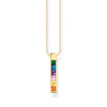 Thomas Sabo Kette bunte Steine gold