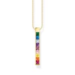 Thomas Sabo Kette bunte Steine gold