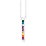 Thomas Sabo Kette bunte Steine silber