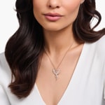 Thomas Sabo chain with Phoenix pendant small and stones roségold plated - KE2191-426-7-L45v