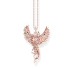 Thomas Sabo chain with Phoenix pendant small and stones roségold plated - KE2191-426-7-L45v