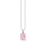 Thomas Sabo chain with pink stone silver