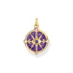 Thomas Sabo pendant Eyes with kosmischen Details and colourful stones silver gold plated