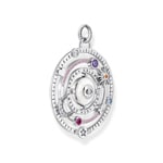 Thomas Sabo pendant halbkugel with Eyes colourful stone silver blackened - PE957-473-7