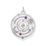 Thomas Sabo pendant halbkugel with Eyes colourful stone silver blackened
