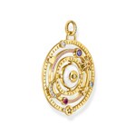 Thomas Sabo pendant halbkugel with Eyes colourful stone gold plated - PE957-565-7
