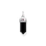 Thomas Sabo Cosmic Amulet Anhänger mit facettiertem Onyx Silber geschwärzt
