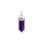Thomas Sabo Cosmic Amulet Anhänger mit facettierten imitierten Amethyst Silber geschwärzt