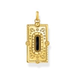 Thomas Sabo pendant snake with black Cold enamel and colourful stones gold plated - PE958-565-7