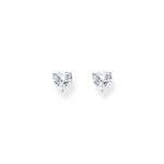 Thomas Sabo Love & Hearts Boucles d'oreilles en argent en forme de cœur avec zircon blanc - H2306-051-14