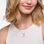 Thomas Sabo Member Charm-Kette mit weissem Charmista Coin Silber - X2089-007-21