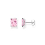 Thomas Sabo Ohrstecker mit pinkem Stein Silber