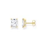 Thomas Sabo Ohrstecker weisser Stein gold