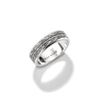 Thomas Sabo Rebel at Heart Ring Bandring gedrehter Mittelsteg Silber - TR2529-637-21