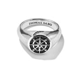 Thomas Sabo Rebel at Heart Siegelring Kompass Zirkonia Rebel Icons Silber - TR2515-643-11