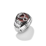 Thomas Sabo Rebel at Heart Chevalière Dragon Œil de tigre rouge Rebel Icons argent