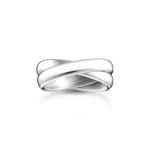 Thomas Sabo Rebel Basics Ring Duo schmal Silber - TR2490-001-21
