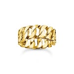 Thomas Sabo Rebel Basics Bague à maillons larges dorée à l'or fin