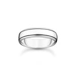 Thomas Sabo Rebel Basics Ring mit Linien Silber - TR2503-637-21