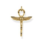 Thomas Sabo Rebel Kettenanhänger Ankh mit Skarabäus vergoldet