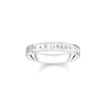 Thomas Sabo Ring mit weissen Steinen Silber