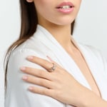 Thomas Sabo Bague ailes de Phénix avec pierres rose or rose - TR2411-323-9