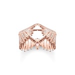 Thomas Sabo Bague ailes de Phénix avec pierres rose or rose - TR2411-323-9