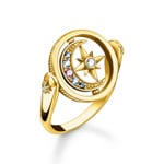 Thomas Sabo Ring Royalty Stern & Mond gold - TR2377-959-7