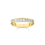 Thomas Sabo Ring weisse Steine Pavé gold - TR2358-414-14