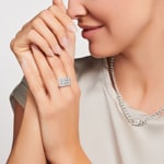 Thomas Sabo Bague pierre blanche argent - TR2359-051-14