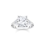Thomas Sabo Ring weisser Stein silber