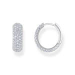 Thomas Sabo Sparkling White Boucles d'oreilles en argent avec zircon blanc