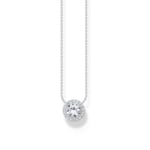 Thomas Sabo Sparkling White Collier en argent avec halo pédant avec zircon blanc