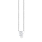 Thomas Sabo Sparkling White Collier en argent avec pendentif anneau et zircon blanc