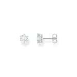 Thomas Sabo Sparkling White Silver ear studs with white zirconia in brilliant cut