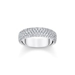 Thomas Sabo Sparkling White Bague en argent avec zircon blanc et gravure