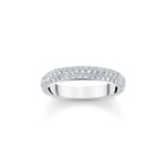 Thomas Sabo Sparkling White Bague en argent avec zircon blanc et gravure