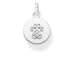 Thomas Sabo Sterling Silver Glam & Soul Anhänger Coin Pfote Katze Silber - PE882-643-14