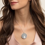 Thomas Sabo Sterling Silver Glam & Soul Anhänger Grüner Tree of Love - PE760-909-6