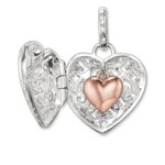 Thomas Sabo sterling silver glam & soul pendant heart Medaillon - PE704-415-12