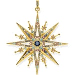 Thomas Sabo sterling silver glam & soul pendant royalty star gold - PE820-959-7