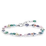 Thomas Sabo Sterling Silver Glam & Soul Armband Farbige Steine - A1846-985-7-L19v
