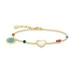 Thomas Sabo sterling silver glam & soul bracelet Riviera Colours - A1764-490-7-L19v