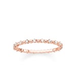 Thomas Sabo Sterling Silver Glam & Soul Damenring Dots mit weissen Steinen