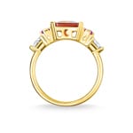 Thomas Sabo sterling silver glam & soul Ladies ring coloured stone gold - TR2262-488-7