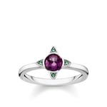 Thomas Sabo Sterling Silver Glam & Soul Damenring Farbige Steine Silber