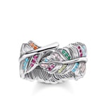 Thomas Sabo Sterling Silver Glam & Soul Damenring Feder Silber